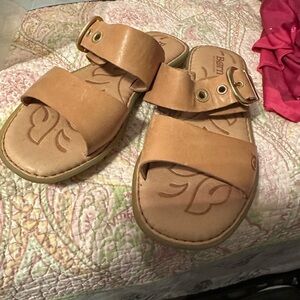 Born Tan Kids Sandals with Buckle